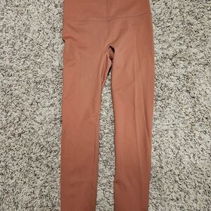 Calia Rust Orange High-Waisted Leggings